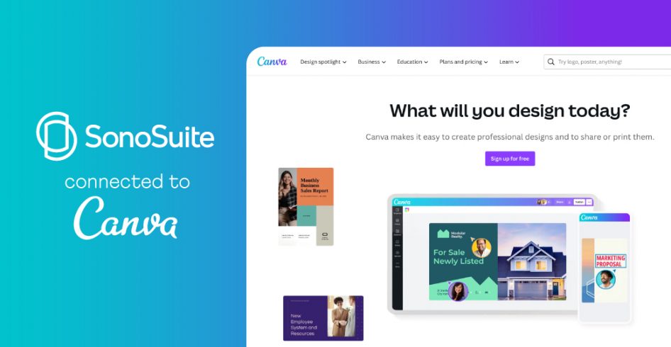 SonoSuite’s is connected with Canva